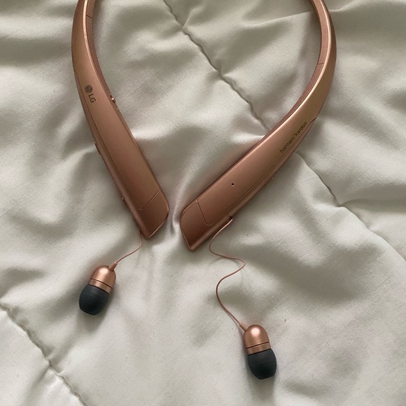 LG Bluetooth Stereo Earbuds- Rose Colored - Picture 3 of 3